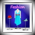 Fashion shop window Royalty Free Stock Photo