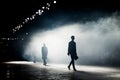 Fashion Show, A Catwalk Event Blurred on Purpose Royalty Free Stock Photo