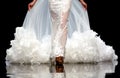 Fashion show runway beautiful wedding dress