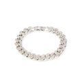 Fashion silver bracelet on white