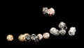 Fashion Silver gold bead ball with beautiful work detail is value. Luxury silver copper metal bead sequin ball is fashion trend