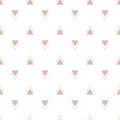 Fashion simple rose triangle geometric vector pattern.