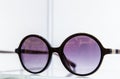 Fashion style sunglasses display on white background Royalty Free Stock Photo