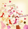 Fashion stylish background