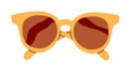 Fashion, summer, beach sunglasses for women. Front view of sun eyewear.