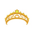 fashion tiara cartoon vector illustration