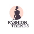 Fashion trends design template isolated on light background.