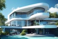 Fashion unusual house luxury. Generate Ai