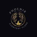 Fashion vector logo. Bird vector logo, Falcon logo. phoenix emblem.