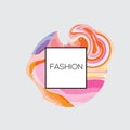 Fashion vector logo design. Royalty Free Stock Photo