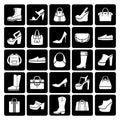 Fashion vector shoes and bags