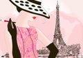 Fashion woman in Paris