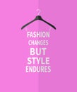 Fashion woman stylized dress from quote.