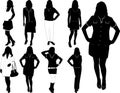 Fashion women2. Vector illustration Royalty Free Stock Photo