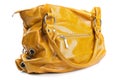 Fashion yellow bag Royalty Free Stock Photo