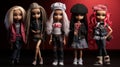 Fashionable Bratz Doll Collection With Hip Hop Aesthetics