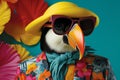 Fashionable bright toucan