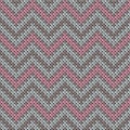 Fashionable chevron stripes knitting texture