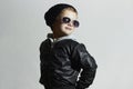 Fashionable child boy in sunglasses Royalty Free Stock Photo