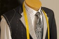 Fashionable collection of rolled-up ties. Royalty Free Stock Photo