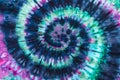 Fashionable Colorful Retro Abstract Psychedelic Tie Dye Swirl Design. Royalty Free Stock Photo