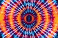 Fashionable Colorful Retro Abstract Psychedelic Tie Dye Swirl Design. Royalty Free Stock Photo