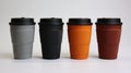 Densely Textured Travel Mugs With Dutch Tradition And Vibrant Colors