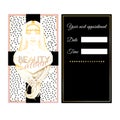 Template of business cards for the Beauty salon