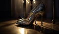 Fashionable elegance women luxury high heels illuminate the stage generated by AI