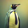 Fashionable elegant designer fashion penguin