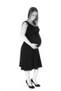 Fashionable expecting mother Royalty Free Stock Photo