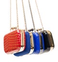 Fashionable female handbags Royalty Free Stock Photo