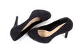 Fashionable female suede shoes