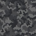 Fashionable geometric dark camouflage pattern. Stylish military print for fabric seamless background. Urban camo texture. Vector Royalty Free Stock Photo