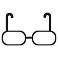 Fashionable glasses for men and women icon