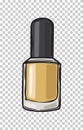 Fashionable Gold Nail Varnish Illustration