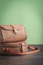 Fashionable handmade natural organic rattan bags