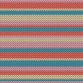 Fashionable horizontal stripes knitted texture
