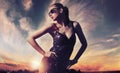 Fashionable lady Royalty Free Stock Photo