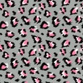 Fashionable Leopard Seamless Pattern. Stylized Spotted Leopard Skin Background for Fashion, Print, Wallpaper, Fabric Royalty Free Stock Photo