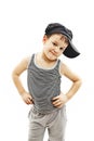 Fashionable little boy.Hip-Hop Style Royalty Free Stock Photo