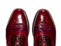 Fashionable male brogue shoes.