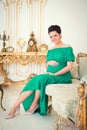 Fashionable pregnancy. Royalty Free Stock Photo
