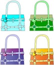 Fashionable purses Royalty Free Stock Photo