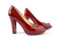 Fashionable red shoes Royalty Free Stock Photo