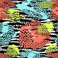 Fashionable seamless animal pattern background.