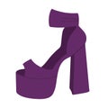 Fashionable Sexy women s purple high-heeled shoes