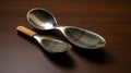 Elegant Metal Flat Spoons For Classic Industrial Design