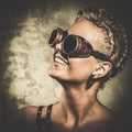 Fashionable steampunk girl Royalty Free Stock Photo