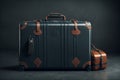 fashionable suitcase background, luggage illustration